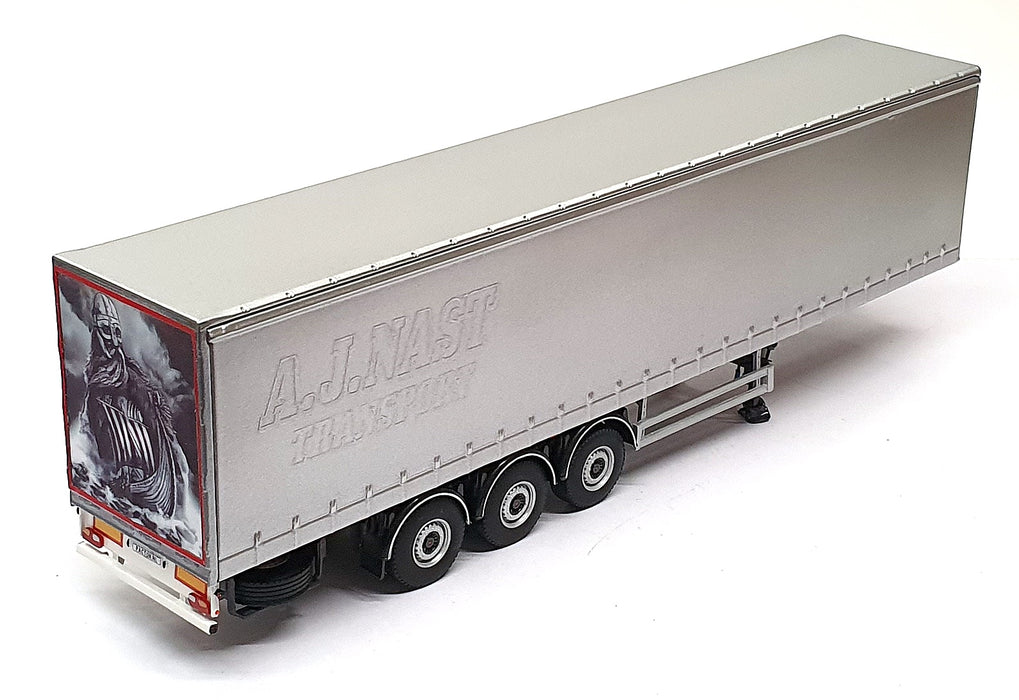 WSI 1/50 Scale 03-1068 - Pacton 3 Axle Curtainside Trailer A.J. Nast REWORKED
