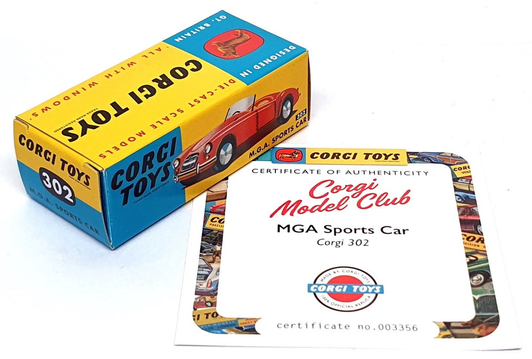 Corgi Toys 302 Reissue CD54321037 - MG MGA Sports Car - Red
