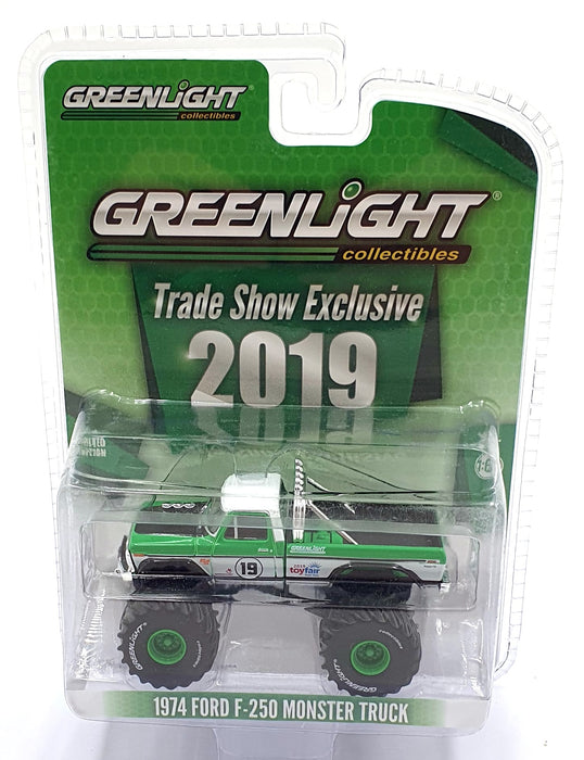 Greenlight 1/64 Scale 30006 - 1974 Ford F-250 Monster Truck - Green