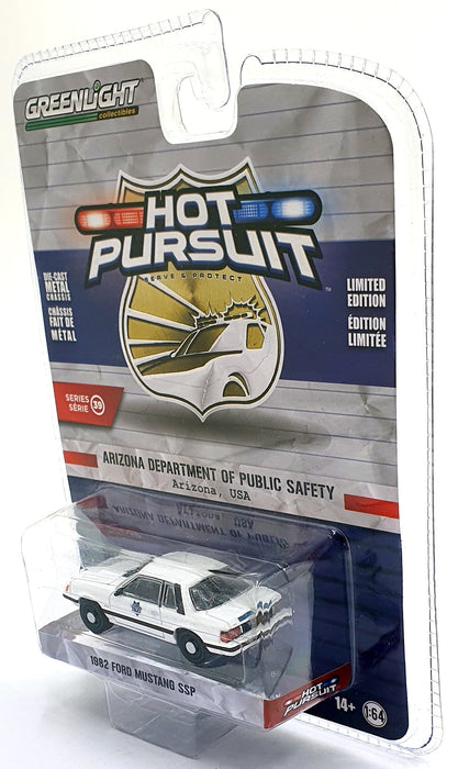 Greenlight 1/64 Scale 42970-A - 1982 Ford Mustang SSP - White