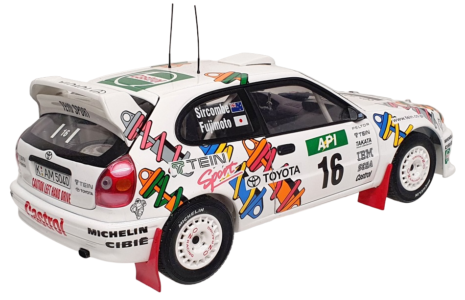 Autoart 1/18 Scale DC21823A - Toyota Corolla Rally #16 Fujimoto/Sircombe