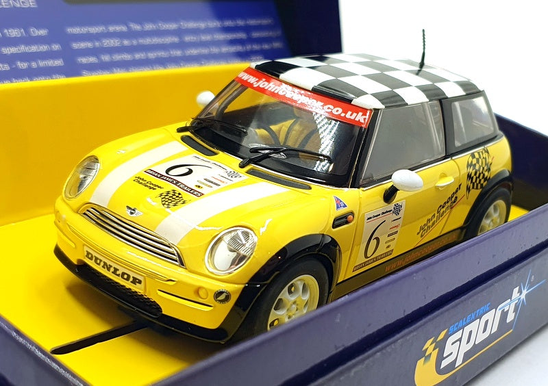 Scalextric 1/32 Scale Slot Car C2485A - Mini Cooper #6 - Yellow