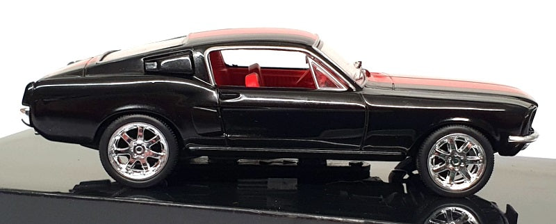 Ixo 1/43 Scale CLC478N.22 - 1967 Ford Mustang Fastback Custom - Black/Red