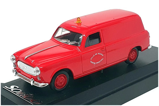Solido 1/43 Scale 4840 - Peugeot 403 Break Fire Van - Red