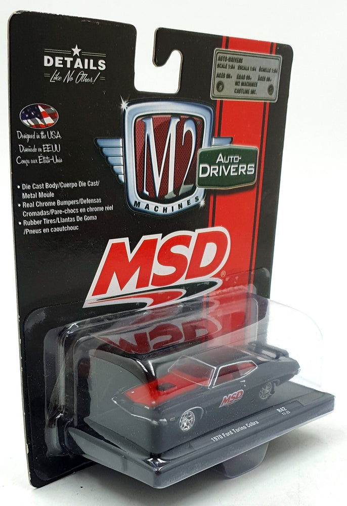 Castline M2 Machines 1/64 Scale R42 - 1970 Ford Torino Cobra - Black