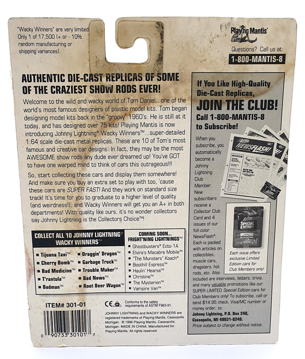 Johnny Lightning 1/64 Scale 301-01 - Wacky Winners Cherry Bomb - Purple