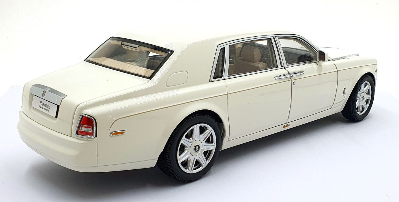 Kyosho 1/18 Scale Diecast 08841EW2 - Rolls Royce Phantom Extended English White