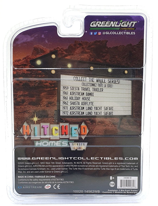 Greenlight 1/64 Scale 34080-B - 1959 Siesta Travel Trailer - Silver
