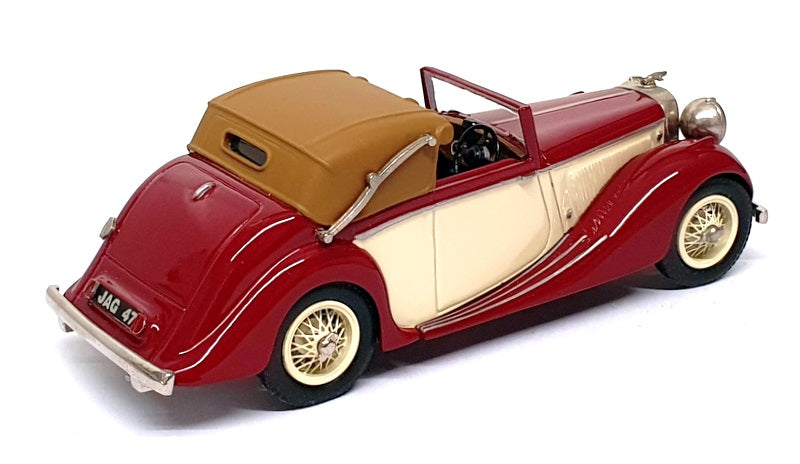 Minimarque 43 1/43 Scale UK2C - 1947 Jaguar 3.5L DHC - Maroon/Cream