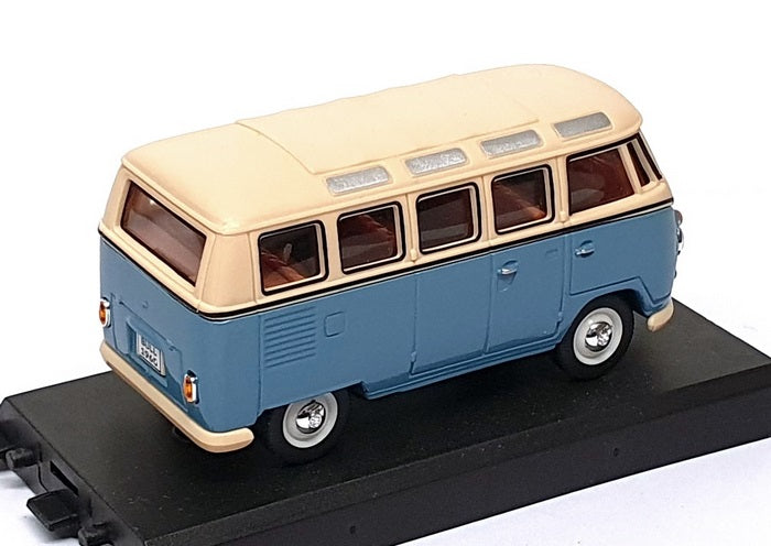 Cararama 1/43 Scale CARA03 - VW Volkswagen Microbus - Lt. Blue/Cream