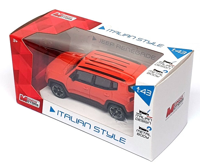Mondo Motors 1/43 Scale Diecast 53140 - Jeep Renegade - Orange