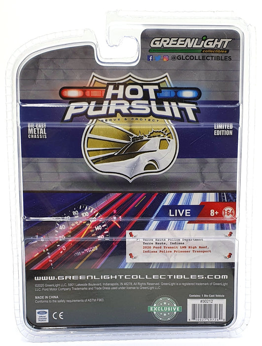 Greenlight 1/64 Scale 30212 - 2020 Ford Transit LWB High Roof Van - Police