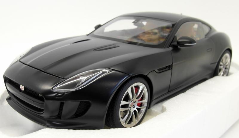 Autoart 1/18 Scale 73652 - Jaguar F-Type 2015 R Coupe - Matt Black