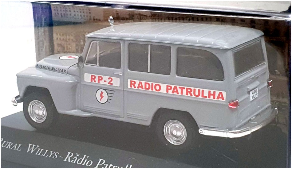 DeAgostini 1/43 Scale 3424 - Rural Willys Radio Patrulha Military Police - Grey