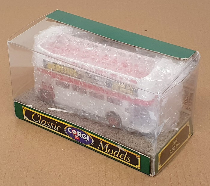 Corgi 12cm Long Diecast D599 - AEC Open Top Bus - White/Red