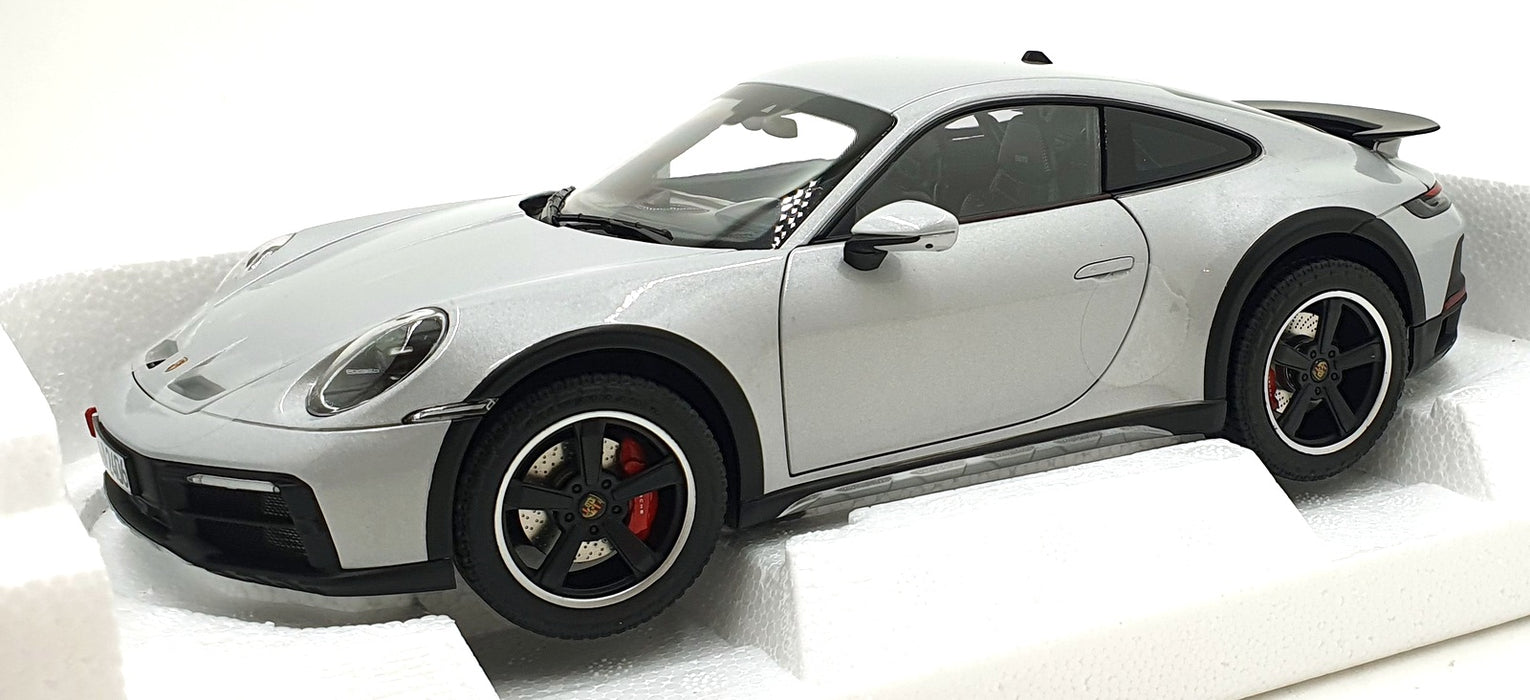 Norev 1/18 Scale 187242 - 2023 Porsche 911 Dakar - Met. Ice Grey