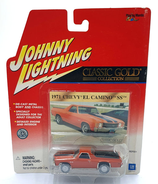 Johnny Lightning 1/64 Scale 404-11 Classic Gold '71 Chevrolet El Camino - Orange