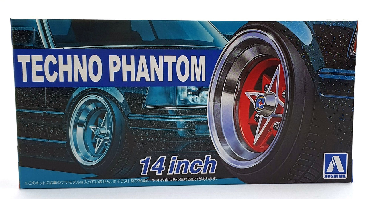 Aoshima 1/24 Scale 05234 - Techno Phantom 14' Wheels & Tyres Set #31