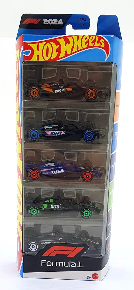 Hotwheels 1/63 Appx Scale 31251 - F1 2024 McLaren, Alpine, Sauber, HAAS