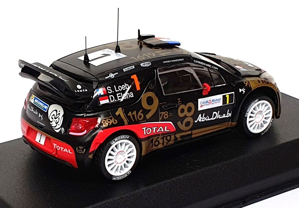 Norev 1/43 Scale 155361 - Citroen DS3 WRC #1 France Rally 2013 Loeb/Elena