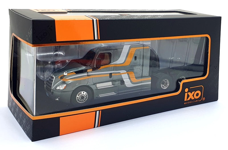 Ixo 1/43 Scale TR211.22 - 2018 Freightliner Cascadia Truck - Grey/Orange/White