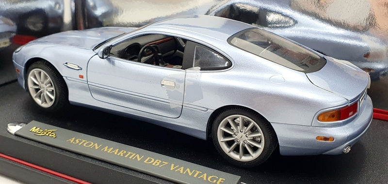 Maisto 1/18 Scale Diecast 36880 - Aston Martin DB7 - Silver Blue 