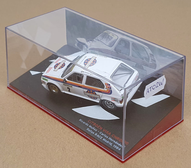 Altaya 1/43 Scale AT02W - Citroen Visa Chrono #2 Madrid 1984 Munoz/Henandez