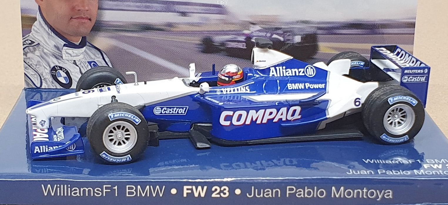 Minichamps 1/43 Scale JPM23 - F1 Williams BMW FW23 J.P. Montoya - Blue/White