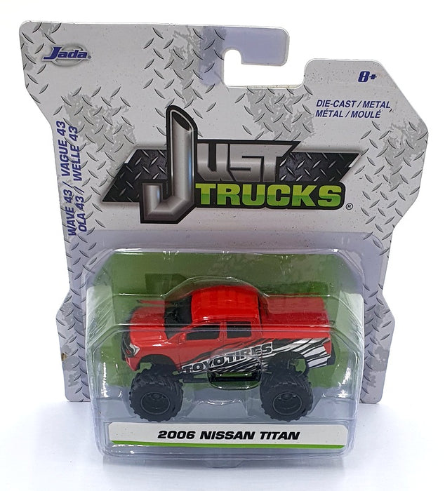 Jada Just Trucks 1/64 Scale 14020 - 2006 Nissan Titan - Red/Silver/Black