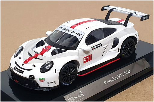 Burago 1/43 Scale Diecast 18-38302 - Porsche 911 RSR - White