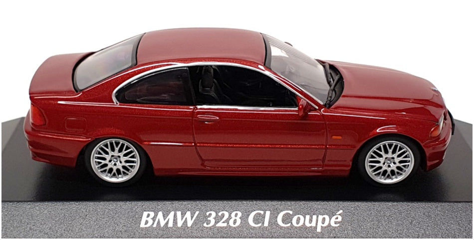 Maxichamps 1/43 Scale 940 028320 - 1999 BMW 328 CI Coupe - Met Red