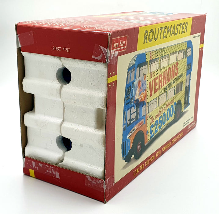 Sun Star 1/24 Scale Diecast 2905 RM 686 WLT 686 London Transport - Vernons Pools