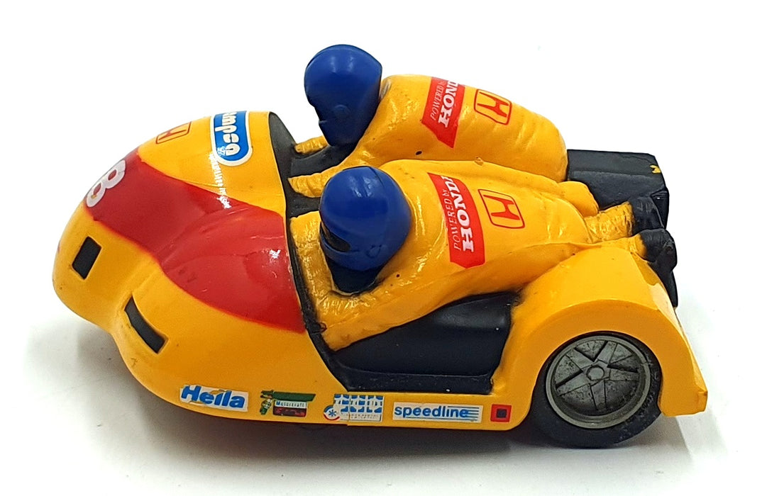 Scalextric 1/32 Scale Slotcar C239 - Honda Motorbike/Side Car #18 "Yellow Flash"