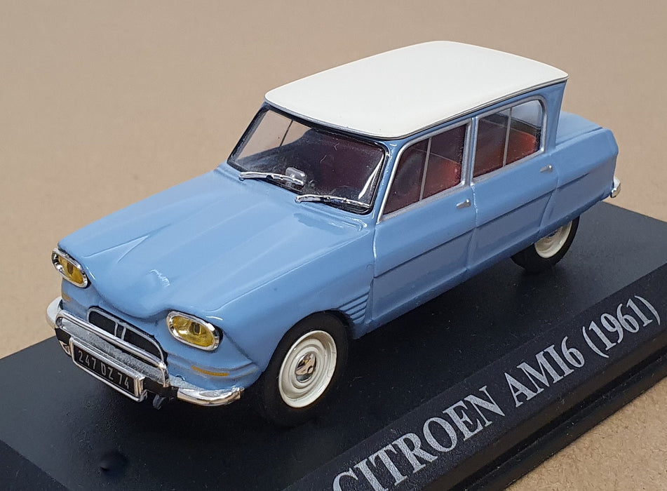 Altaya 1/43 Scale Diecast DZ74 - 1961 Citroen AM16 - Blue/White