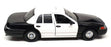 Classic Metal Works 1/24 Scale 15124H - Ford Crown Victoria Police - Black/White