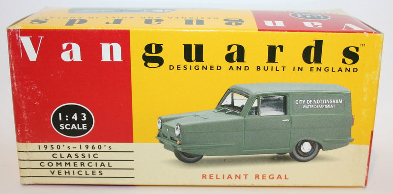 Vanguards 1/43 Scale VA22002 Reliant Regal - Nottingham Water