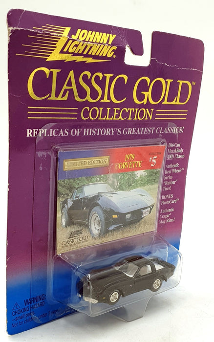 Johnny Lightning 1/64 Scale 404-02 - Classic Gold 1979 Chevrolet Corvette #5