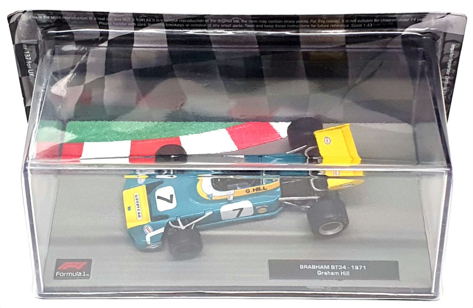Altaya 1/43 Scale AT19723 - F1 Brabham BT34 1971 - Graham Hill