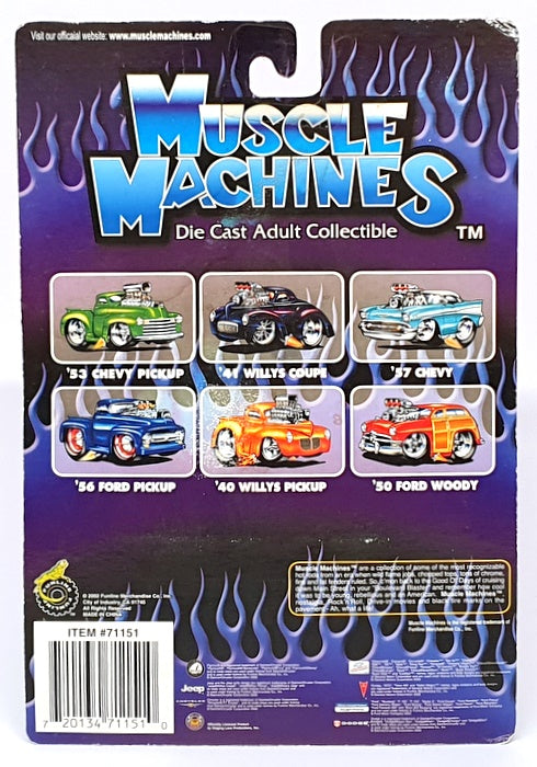 Muscle Machines 1/64 Scale 71151 02-16 - 1969 Chevrolet Camaro - Yellow