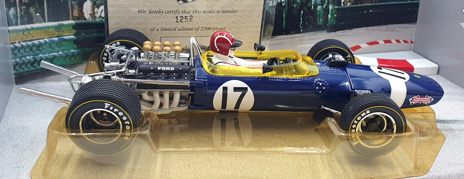 Quartzo 1/18 Scale Diecast 18201 - Lotus 49 Jo Siffert Monaco GP 1968 #17