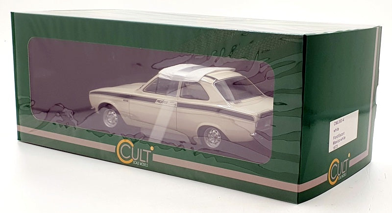 Cult Models 1/18 Scale CML063-4 - 1973 Ford Escort Mexico - White