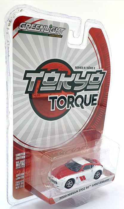 Greenlight 1/64 Scale 47060-F - 2020 Nissan 370Z 50th Anniversary - White/Red