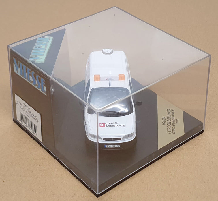 Vitesse 1/43 Scale V98084 - 1998 Citroen Berlingo Van Citroen Assistance - White