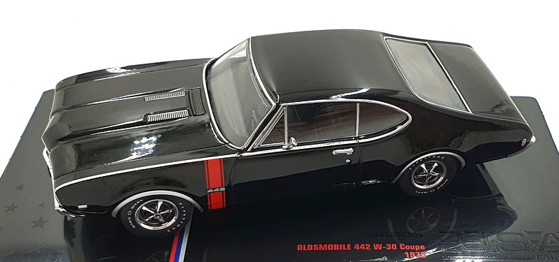 Ixo 1/43 Scale U43RDC006 - 1970 Oldsmoble 442 W-30 Coupe - Black