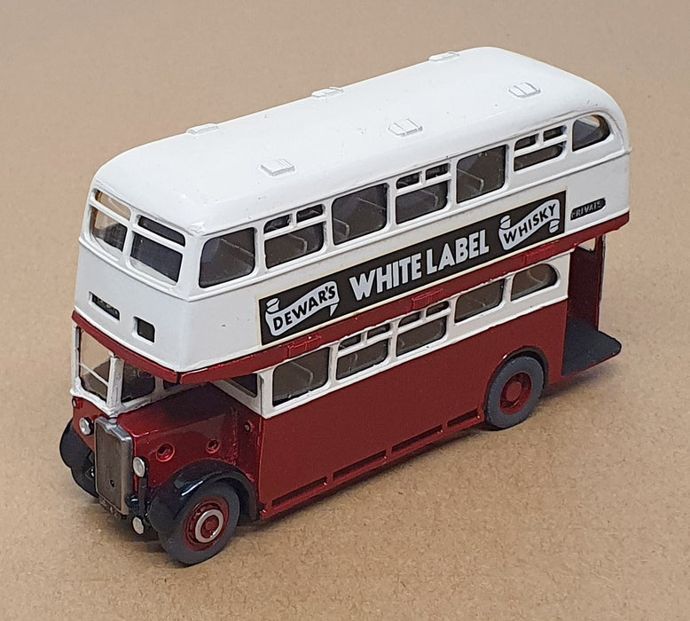 Anbrico 1/76 Scale Built Kit DD42 - Crossley D/Deck Bus - White/Maroon