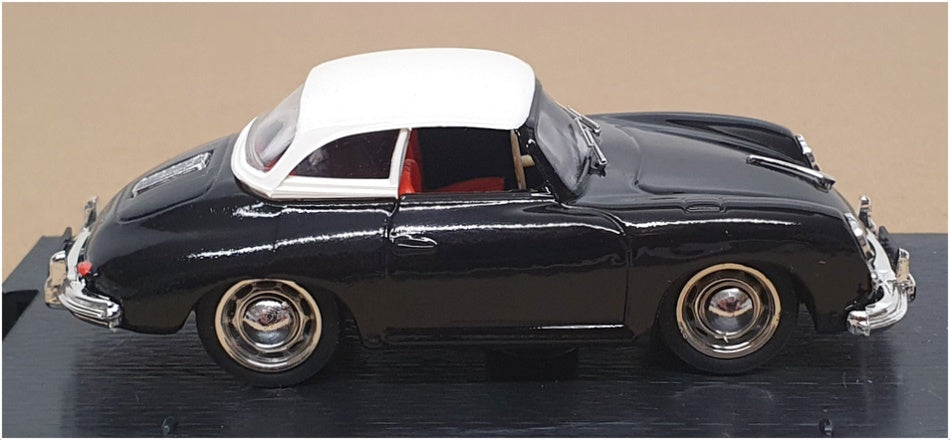 Brumm 1/43 Scale R314 - 1952 Porsche 356 H/Top Nero - Black/White Roof