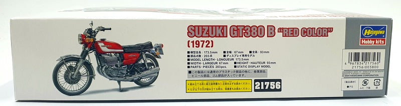 Hasegawa Kits 1/12 Scale 21756 - Suzuki GT380B 1972 - Red