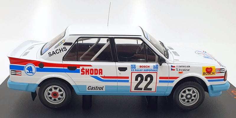 IXO Models 1/18 Scale 18RMC157B Skoda 130LR #22 Acropolis 1986 Kvaizar