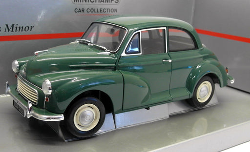 Minichamps 1/18 Scale Diecast 150 137000 - Morris Minor Saloon Green