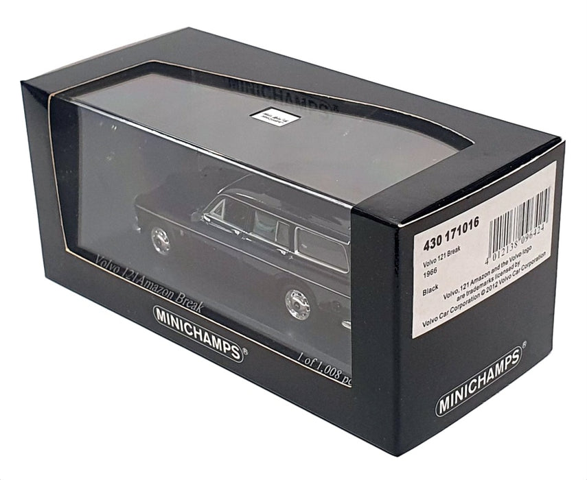 Minichamps 1/43 Scale 430 171016 - 1966 Volvo 121 Break - Black